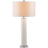 image:imageSAFAVIEH Lighting Collection  Set of 2 Ollie Modern Contemporary Cream Faux Woven Leather 32Inch Table Lamps LED Bulbs Included Bedroom Living Room Home Office LIT4404LSET2Cream Woven  Set of 2