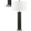 image:imageSAFAVIEH Lighting Collection  Set of 2 Ollie Modern Contemporary Cream Faux Woven Leather 32Inch Table Lamps LED Bulbs Included Bedroom Living Room Home Office LIT4404LSET2Grey Woven  Set of 2