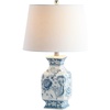 image:imageSAFAVIEH Lighting Collection Mayson Blue White Chinoiserie 24inch Bedroom Living Room Home Office Desk Nightstand Table Lamp LED Bulb Included