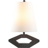 image:imageSAFAVIEH Lighting Collection Praia Black Resin 25inch Table Lamp for Bedroom Living Room Home Office Desk Nightstand LED Bulb IncludedBlack