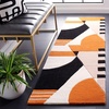 image:imageSAFAVIEH Rodeo Drive Collection Area Rug  8 Square Gold Handmade MidCentury Modern Abstract Wool Ideal for High Traffic Areas in Living Room Bedroom RD863AIvoryRust