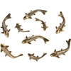 image:imageSafavieh Home Collection Antiqued Nickel Koi Fish Wall DcorAntique Gold