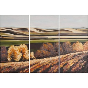 image:imageSAFAVIEH ART2023A Art Collection Harvest Dreams Triptych Wall Art