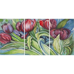 image:imageSAFAVIEH ART2038A Art Collection Nouveau Tulips Triptych Wall Art