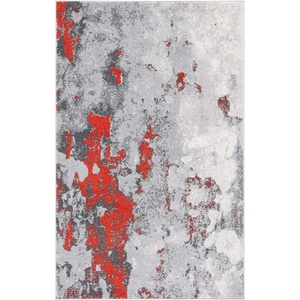 image:imageSAFAVIEH Area Rug 8x10  Adirondack Collection  Large  Turquoise amp Grey Modern Abstract Design NonShedding amp Easy Cleaning Ideal for Living Room Bedroom Office Dining Space ADR134KOrangeGrey