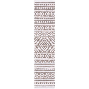 image:imageSAFAVIEH Area Rug 8x10  Augustine Collection  Large  Navy amp Ivory Cotton Moroccan Boho Tribal Fringe Design Easy Cleaning Ideal for Living Room Bedroom Office Dining Space AGT849NTaupeIvory