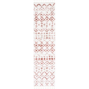 image:imageSAFAVIEH Area Rug 8x10  Berber Fringe Shag Collection  Large  Cream amp Dark Grey Moroccan Design NonShedding amp Easy Cleaning Thick Pile Ideal for Living Room Bedroom Dining Space BFG516AIvoryRust