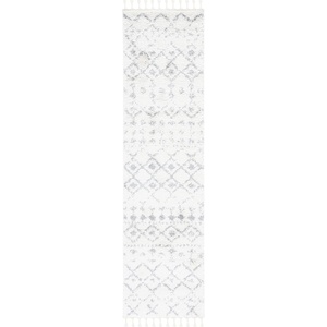 image:imageSAFAVIEH Area Rug 8x10  Berber Fringe Shag Collection  Large  Cream amp Dark Grey Moroccan Design NonShedding amp Easy Cleaning Thick Pile Ideal for Living Room Bedroom Dining Space BFG516AIvoryGrey