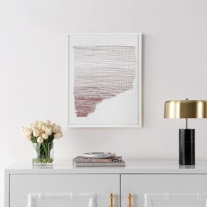 image:imageSAFAVIEH Home Collection Architects Daydream RedIvory 16 x 20inch Abstract Framed Wall Art for Bedroom Living Room Foyer Dining Area Entryway