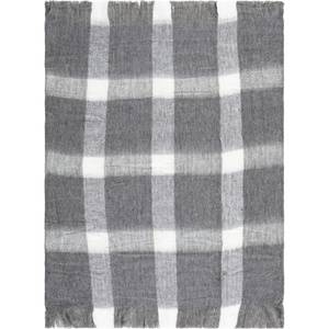 image:imageSAFAVIEH Home Collection Aspen GreyWhite 50 x 60inch Gingham Decorative Throw Blanket for Sofa Chaise Lounge Club Chair Living Room Bedroom