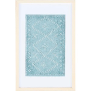 image:imageSAFAVIEH Home Collection Kotori SageIvory 14 x 23inch Boho Tribal Moroccan Wood Framed Textile Wall Art for Bedroom Living Room Foyer Dining Area Entryway