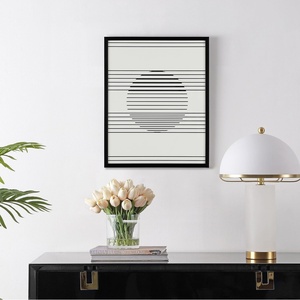 image:imageSAFAVIEH Home Collection Measured Gaze BlackIvory Modern Minimalist 16 x 20inch Framed Wall Art for Bedroom Living Room Foyer Dining Area Entryway