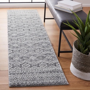 image:imageSAFAVIEH Tunisia Collection Area Rug  53 x 77 Black amp Ivory Moroccan Tribal Design NonShedding amp Easy Care Ideal for High Traffic Areas in Living Room Bedroom TUN737ZBlackIvory