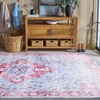 image:imageMartha Stewart x SAFAVIEH Machine Washable Area Rug Collection  5 x 7 Red amp Blue Slip Resistant amp Easy Cleaning Ideal for Ideal for Living Room Bedroom Dining Space MSRW148MRedBlue