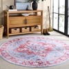 image:imageMartha Stewart x SAFAVIEH Machine Washable Area Rug Collection  5 x 7 Red amp Blue Slip Resistant amp Easy Cleaning Ideal for Ideal for Living Room Bedroom Dining Space MSRW148MRedBlue
