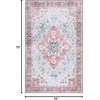 image:imageMartha Stewart x SAFAVIEH Machine Washable Area Rug Collection  5 x 7 Red amp Blue Slip Resistant amp Easy Cleaning Ideal for Ideal for Living Room Bedroom Dining Space MSRW148MRedBlue