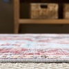 image:imageMartha Stewart x SAFAVIEH Machine Washable Area Rug Collection  5 x 7 Red amp Blue Slip Resistant amp Easy Cleaning Ideal for Ideal for Living Room Bedroom Dining Space MSRW148MRedBlue