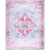 image:imageMartha Stewart x SAFAVIEH Machine Washable Area Rug Collection  5 x 7 Red amp Blue Slip Resistant amp Easy Cleaning Ideal for Ideal for Living Room Bedroom Dining Space MSRW148MRedBlue
