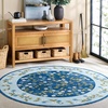 image:imageMartha Stewart x SAFAVIEH Machine Washable Area Rug Collection  5 x 8 Rust amp Gold Slip Resistant amp Easy Cleaning Ideal for Ideal for Living Room Bedroom Dining Space MSRW195QDark BlueLight Blue
