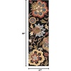 image:imageSAFAVIEH Area Rug 5x8  Blossom Collection  Ivory Handmade Wool Floral Design Ideal for Living Room Bedroom Dining Space BLM404ABlackYellow