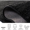image:imageSAFAVIEH Area Rug 8x10  Adirondack Collection  Large  Black amp Grey Modern Design NonShedding amp Easy Cleaning Ideal for Living Room Bedroom Office Dining Space ADR284FBlackIvory