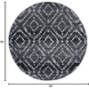 image:imageSAFAVIEH Area Rug 8x10  Adirondack Collection  Large  Dark Grey amp Grey Geometric Trellis Pattern NonShedding amp Easy Cleaning Ideal for Living Room Bedroom Office Dining Space ADR131FBlackIvory