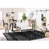 image:imageSAFAVIEH Area Rug 8x10  Adirondack Collection  Large  Dark Grey amp Grey Geometric Trellis Pattern NonShedding amp Easy Cleaning Ideal for Living Room Bedroom Office Dining Space ADR131FBlackIvory