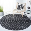 image:imageSAFAVIEH Area Rug 8x10  Adirondack Collection  Large  Dark Grey amp Grey Geometric Trellis Pattern NonShedding amp Easy Cleaning Ideal for Living Room Bedroom Office Dining Space ADR131FBlackIvory