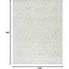 image:imageSAFAVIEH Area Rug 8x10  Adirondack Collection  Large  Dark Grey amp Grey Geometric Trellis Pattern NonShedding amp Easy Cleaning Ideal for Living Room Bedroom Office Dining Space ADR131FGreenIvory