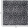 image:imageSAFAVIEH Area Rug 8x10  Adirondack Collection  Large  Dark Grey amp Grey Geometric Trellis Pattern NonShedding amp Easy Cleaning Ideal for Living Room Bedroom Office Dining Space ADR131FBlackIvory