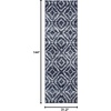 image:imageSAFAVIEH Area Rug 8x10  Adirondack Collection  Large  Dark Grey amp Grey Geometric Trellis Pattern NonShedding amp Easy Cleaning Ideal for Living Room Bedroom Office Dining Space ADR131FNavyIvory