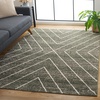 image:imageSAFAVIEH Area Rug 8x10  Adirondack Collection  Large  Dark Grey amp Ivory Modern Geometric Design NonShedding amp Easy Cleaning Ideal for Living Room Bedroom Office Dining Space ADR251HDark GreenIvory