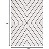 image:imageSAFAVIEH Area Rug 8x10  Adirondack Collection  Large  Dark Grey amp Ivory Modern Geometric Design NonShedding amp Easy Cleaning Ideal for Living Room Bedroom Office Dining Space ADR251HIvoryGrey