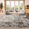image:imageSAFAVIEH Area Rug 8x10  Adirondack Collection  Large  Grey amp Black Distressed Design NonShedding amp Easy Cleaning Ideal for Living Room Bedroom Office Dining Space ADR135CGreyBlack