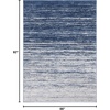 image:imageSAFAVIEH Area Rug 8x10  Adirondack Collection  Large  Ivory amp Silver Modern Ombre Design Non Shedding amp Easy to Clean Ideal for Living Room Bedroom Office Dining Space ADR113BNavyGrey