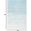 image:imageSAFAVIEH Area Rug 8x10  Adirondack Collection  Large  Ivory amp Silver Modern Ombre Design Non Shedding amp Easy to Clean Ideal for Living Room Bedroom Office Dining Space ADR113BAquaIvory