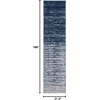 image:imageSAFAVIEH Area Rug 8x10  Adirondack Collection  Large  Ivory amp Silver Modern Ombre Design Non Shedding amp Easy to Clean Ideal for Living Room Bedroom Office Dining Space ADR113BNavyGrey