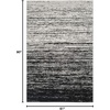 image:imageSAFAVIEH Area Rug 8x10  Adirondack Collection  Large  Ivory amp Silver Modern Ombre Design Non Shedding amp Easy to Clean Ideal for Living Room Bedroom Office Dining Space ADR113BSilverBlack