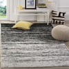 image:imageSAFAVIEH Area Rug 8x10  Adirondack Collection  Large  Ivory amp Silver Modern Ombre Design Non Shedding amp Easy to Clean Ideal for Living Room Bedroom Office Dining Space ADR113BSilverBlack