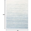 image:imageSAFAVIEH Area Rug 8x10  Adirondack Collection  Large  Ivory amp Silver Modern Ombre Design Non Shedding amp Easy to Clean Ideal for Living Room Bedroom Office Dining Space ADR113BSlateCream