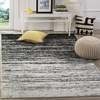 image:imageSAFAVIEH Area Rug 8x10  Adirondack Collection  Large  Ivory amp Silver Modern Ombre Design Non Shedding amp Easy to Clean Ideal for Living Room Bedroom Office Dining Space ADR113BSilverBlack