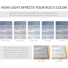 image:imageSAFAVIEH Area Rug 8x10  Adirondack Collection  Large  Ivory amp Silver Modern Ombre Design Non Shedding amp Easy to Clean Ideal for Living Room Bedroom Office Dining Space ADR113BNavyGrey