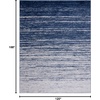 image:imageSAFAVIEH Area Rug 8x10  Adirondack Collection  Large  Ivory amp Silver Modern Ombre Design Non Shedding amp Easy to Clean Ideal for Living Room Bedroom Office Dining Space ADR113BNavyGrey