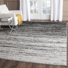 image:imageSAFAVIEH Area Rug 8x10  Adirondack Collection  Large  Ivory amp Silver Modern Ombre Design Non Shedding amp Easy to Clean Ideal for Living Room Bedroom Office Dining Space ADR113BSilverBlack