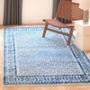 image:imageSAFAVIEH Area Rug 8x10  Adirondack Collection  Large  Ivory amp Silver NonShedding amp Easy Cleaning Ideal for Living Room Bedroom Office Dining Space ADR110BSilverBlue