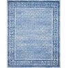 image:imageSAFAVIEH Area Rug 8x10  Adirondack Collection  Large  Ivory amp Silver NonShedding amp Easy Cleaning Ideal for Living Room Bedroom Office Dining Space ADR110BSilverBlue