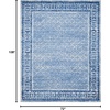 image:imageSAFAVIEH Area Rug 8x10  Adirondack Collection  Large  Ivory amp Silver NonShedding amp Easy Cleaning Ideal for Living Room Bedroom Office Dining Space ADR110BSilverBlue