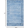 image:imageSAFAVIEH Area Rug 8x10  Adirondack Collection  Large  Ivory amp Silver NonShedding amp Easy Cleaning Ideal for Living Room Bedroom Office Dining Space ADR110BSilverBlue