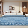 image:imageSAFAVIEH Area Rug 8x10  Adirondack Collection  Large  Ivory amp Silver NonShedding amp Easy Cleaning Ideal for Living Room Bedroom Office Dining Space ADR110BSilverBlue