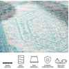 image:imageSAFAVIEH Area Rug 8x10  Adirondack Collection  Large  Light Grey amp Teal Oriental Medallion Design NonShedding amp Easy to Clean Ideal for Living Room Bedroom Dining Space ADR108LLight GreyTeal